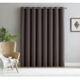 thumbnail image 2 of DecoSource Extra Wide Patio Door Curtain, Thermal Insulated Blackout Panel with Grommets, 102" x 96", Charcoal, 2 of 4
