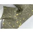 thumbnail image 2 of Vintage Bed Runner Set, Nature Concept Minimalistic Style Mustard-Tone Flowers Branches Art, Decorative Bedding Scarf & 2 Pillow Shams for Hotels Homes, Queen, Earth Yellow Fawn Khaki, by Ambesonne, 2 of 3