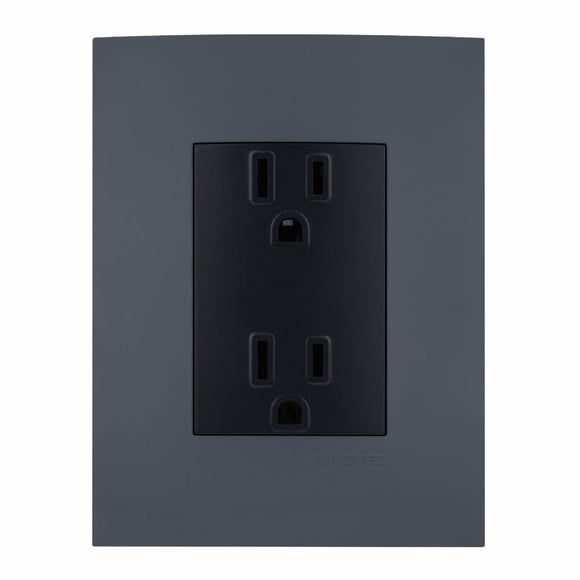 Placa 3 Ventanas Gamma Gris Oscuro Plástico