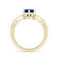thumbnail image 2 of ANGARA Lab Grown 1.6 Ct Solitaire Round Sapphire Celtic Knot Ring for Women in 14K Yellow Gold (Size-7mm) | September Birthstone, Anniversary, Jewelry Gift for Women | Lab-Grown Blue Sapphire Ring, 2 of 7