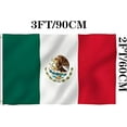 thumbnail image 3 of Mexico Flag 2x3 FT Outdoor 3Ply Double Sided Mexican National Flags MX Flag Eagle Stripes Bandera de Mexico Flags Mexican American Flag Banner Decor Indoor Outside House Garden Yard 2 Brass Grommets, 3 of 10