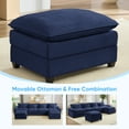 thumbnail image 3 of CECER 156'' U Shaped Sectional Sofa with Movable Ottomans, Chenille Modular Cloud Couch Sectionals, Deep Seat Couches for Living Room - Blue, 3 of 10