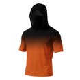 thumbnail image 5 of Men's Gradient Quick Dry T-Shirt Hooded Short Sleeve Sun Protection Top Performance Lightweight Fishing Athletic Workout Shirt, 5 of 5