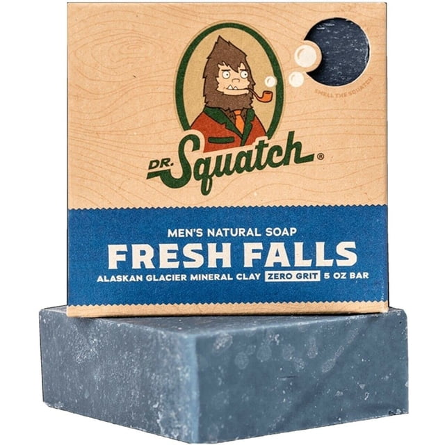 Jabón en barra Dr. Squatch All Natural para hombre Fresh Falls 0 Grit