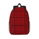 thumbnail image 1 of Disketp Red Black Houndstooth Mochila Escolar de 15 Pulgadas, Mochila Ligera para Estudiantes, Viajes y Trabajo, Cómoda y Resistente para el Uso Diario, 1 of 6