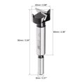 thumbnail image 2 of Unique Bargains Forstner Drill Bit, 25mm Diameter, 8mm x 30mm Shank, 2 of 5