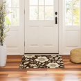 thumbnail image 3 of Yayeee Doormat for Indoor Entrance 32" x 20" Non Slippery Floor Rug, Brown Floral, 3 of 8