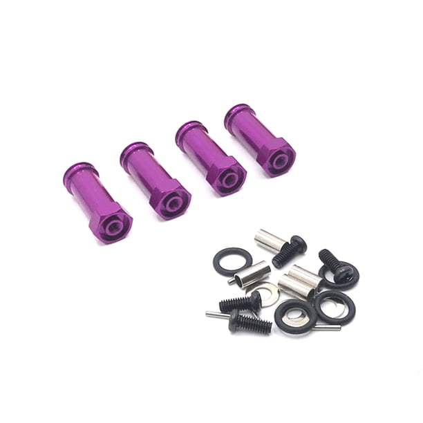Adaptadores de cubo hexagonal de rueda de Aleación Vogacara 12mm combinador de extensión 30mm para Wltoys 1/12 1/14 mejora Kits de construcción modelo púrpura
