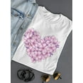 thumbnail image 3 of Cherry Blossom Flowers Heart T-Shirt Women -Image by Shutterstock, Female XX-Large, 3 of 4