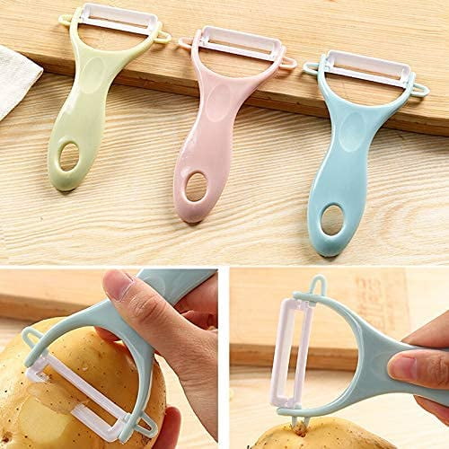 Limei Peelers for Kitchen, Ceramic Blade Peelers for Fruit, Potato