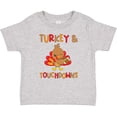 thumbnail image 3 of Inktastic Turkey and Touchdowns Cute Thanksgiving Football Design Boys or Girls Baby T-Shirt, 3 of 5