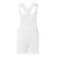 thumbnail image 4 of Women Denim Bib Overalls - Adjustable Straps, Loose Fit Tapered Leg Jumpsuits, Polyester Fabric, Casual/Outdoor Wear (S-XXL Sizes), 4 of 6
