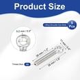thumbnail image 2 of Uxcell Lifting Shoulder Eye Bolts, Machinery Shoulder Lifting Screw Bolt 304 Stainless Steel Threaded Screw Eyebolt M6x39mm 5, 2 of 7