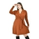 thumbnail image 4 of Vestido escote cruzado Roman Fashion /Tallas Extras, 4258 (Cafe) cafe 42, 4 of 5