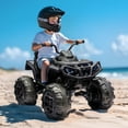 thumbnail image 3 of Hikiddo 24V Kids ATV 4-Wheeler, 24 Volt 4WD Ride on Toy for Big Kid w/ 4x200W Motor, 5.6Mph Max Speed - Black, 3 of 8