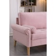 thumbnail image 5 of Newboti Furniture Living Room Sofa,3-Seater Sofa, with Copper Nail on Arms,Three Pillow,Pink 91350, 5 of 11