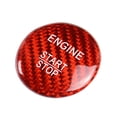 thumbnail image 2 of NS Engine Start Stop Button Cover for Mercedes A B C E GLE GLC CLA Carbon Fiber Red, 2 of 9