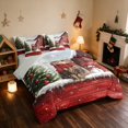 thumbnail image 2 of Manfei Cat King Bedding 7 Pieces Christmas King Bed in a Bag, Gray Green, Gray Reversible, 2 of 6
