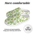thumbnail image 6 of Wukai Kawaii Avocado Print Women's Indoor Bedroom Slipper Slip On Shoes, Unisex House Shoes with Anti-Skid Sole for Men, Gift for Women Men-13, 6 of 7