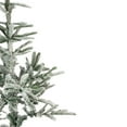 thumbnail image 3 of Northlight Real Touch™ Slim Flocked Nordmann Fir Artificial Christmas Tree- 4.5' - Unlit, 3 of 9