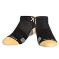 thumbnail image 2 of Odd Sox – Basix Pastel Black and Cream Ankle Socks – Medium Unisex Size – Cushioned Cotton Blend, 2 of 6