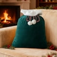 thumbnail image 6 of Velvet Santa Gift Bags Bulk Luxury 40*60cm Gift Sacks with Drawstring Christmas Bags Wrapping for Xmas Toys Candy Gifts (Green), 6 of 6