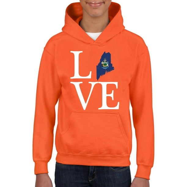 Normal Is Boring Youth Love Maine Hoodie For Girls And Boys Sweatshirt Walmart Com Walmart Com