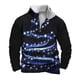 thumbnail image 2 of Sudadera sin capucha para hombre, informal, a la moda, con cuello alto, estampado navideño, cremallera, jersey de manga larga, blusa de poliéster para hombre, 2 of 5