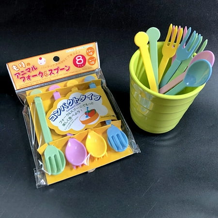 

1Set Fruit Fork Dessert Spoon Tableware Cake Dessert Food Bento Lunches Decor