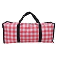 thumbnail image 2 of Storage Bag, Dustproof Comfortable Handle Clothes Storage Bag  For Books For Shoes Red Plaid, 2 of 8