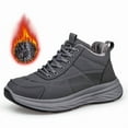 thumbnail image 2 of Mens Shoes,Men Winter Thermal Insulated Walking Shoes With Arch Support Non Sole Lightweight Breathable Design for Outdoor Hiking,Shoes for Men,Grey,8, 2 of 9