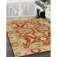 thumbnail image 3 of Ahgly Company Machine Washable Indoor Square Abstract Grapefruit Red Area Rugs, 7' Square, 3 of 7