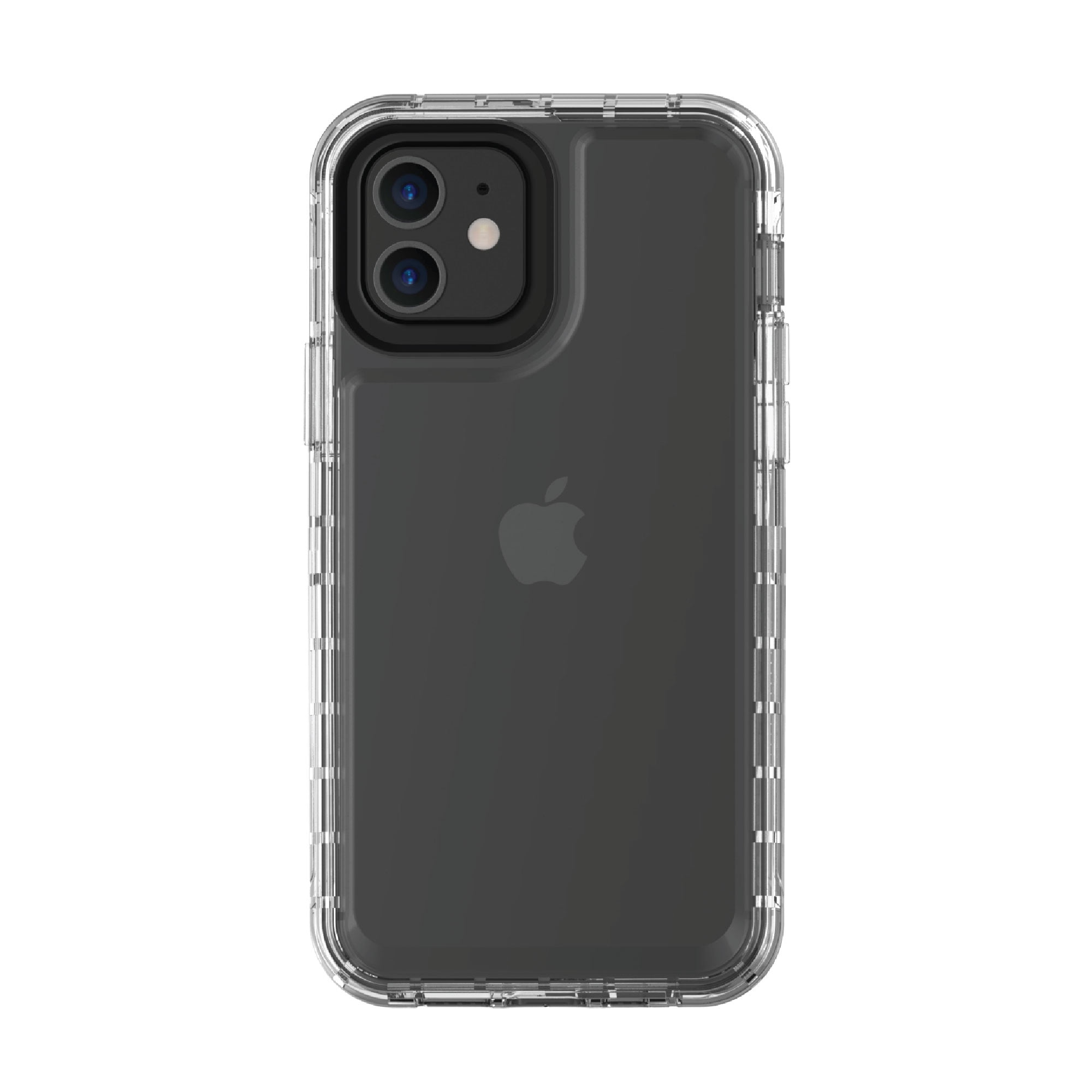 onn. Rugged Phone Case with Built-in Microbial Protection for iPhone 12 / iPhone 12 Pro - Clear