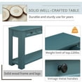 thumbnail image 6 of Harper & Bright Designs Console Table for Entryway Hallway Sofa Table with Storage Drawers and Bottom Shelf, Dark Blue, 6 of 15