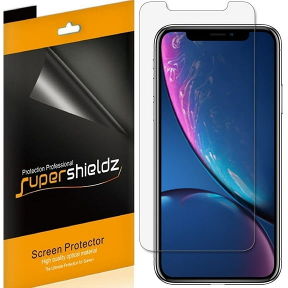 [6-Pack] Supershieldz for Apple iPhone 11 / iPhone XR (6.1 inch) Screen Protector, Anti-Bubble High Definition (HD) Clear Shield
