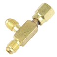 thumbnail image 3 of Brass Tee Adapter Converter 1/4inch Male and Female SAE Flare Swivel, 3 of 5