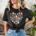 thumbnail image 2 of VBTAPA Bunny T-shirt for Women 2025 Easter Graphic Tees Egg Hunt Themed Printed Short Sleeve Crewneck Tee Tops Sales of Today Black L, 2 of 6