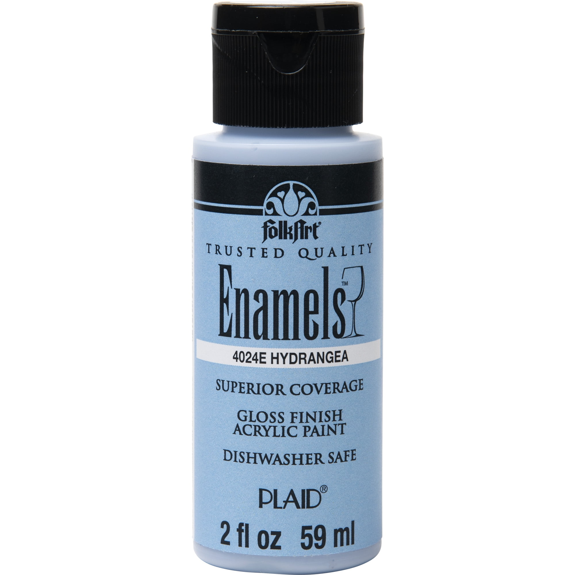 FolkArt 4024E Enamel Acrylic Craft Paint, Gloss Finish, Hydrangea, 2 fl