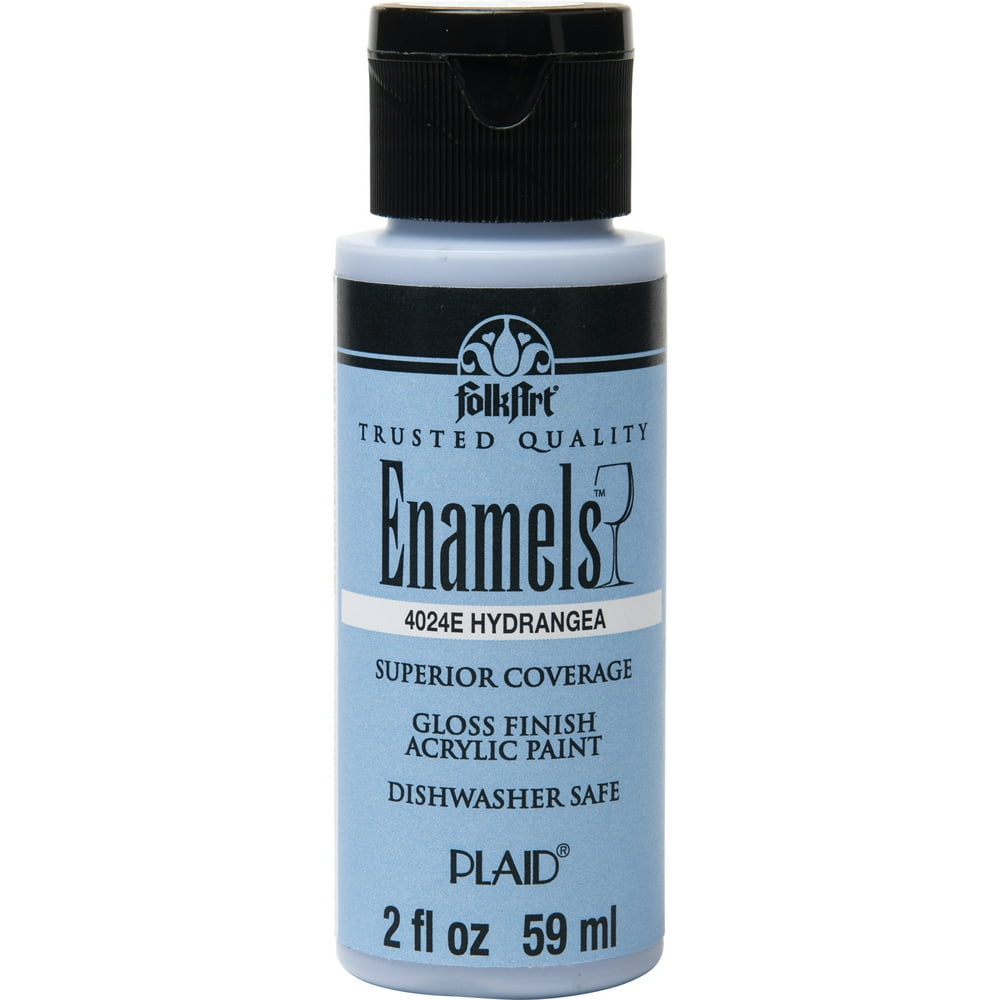 FolkArt 4024E Enamel Acrylic Craft Paint, Gloss Finish, Hydrangea, 2 fl