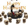 thumbnail image 4 of PENGXAING 20Pcs Skull Ornament Exquisite Realistic Synthetic Resin Mini Skull Figurines for Photo Props Halloween Decorations, 4 of 6