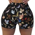 thumbnail image 2 of Lsque Butterfly1 Pattern High Waisted Biker Shorts for Women-Tummy Control Fitness Athletic Workout Running Yoga Gym Shorts,Moisture-Wicking-Medium, 2 of 9