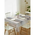 thumbnail image 4 of Beige Gray Tablecloth Rectangle Table Cloth 60x84 , Waterproof Tablecloth Outdoor Table Cloth, Abstract Grunge Mottled Neutral Texture Washable Table Cover for Kitchen Dining Party, 4 of 8