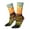 White, variant on Oil Painting Style Pasture Cow Crew Socks for Men & Women, Breathable Casual Athletic Ankle Socks