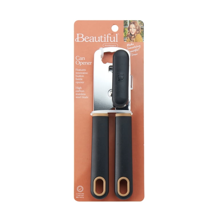 Beautiful Safety Smooth Edge Can Opener in Grey Smoke by Drew Barrymore 