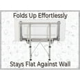 thumbnail image 5 of Easy Touch Shower Seat with Folding Legs - ADA Wall Bathroom Bench with Patented Effortless Up Down Motion for Adults Seniors Disabled Bariatric/304 Stainless Steel/Phenolic Resin/ 32" x 16", 5 of 5
