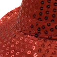 thumbnail image 4 of Sparkly Sequin Fedora Hat Unisex Shiny Glitter Trilby for Halloween Carnival Stage Show Photo Prop Party Event, 4 of 4