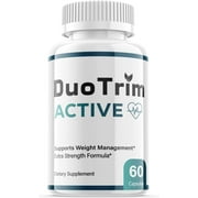 (1 Pack) Duo Trim Active - Keto Weight Loss Formula - Energy & Focus Boosting Dietary Supplements for Weight Management & Metabolism - Advanced Fat Burn Raspberry Ketones Pills - 60 Capsules