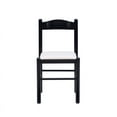 thumbnail image 4 of Linon Julian Wood Set of Two Side Dining Chairs in Black, 4 of 15