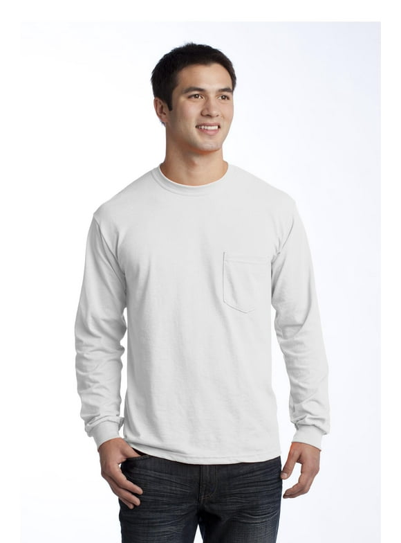 Mens Long Sleeve Pocket T Shirts