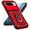 Red w/ Slide Camera 2nd gen. Military Grade, variant on for Google Pixel 9 Pro XL Case with Slide Camera Cover HD Screen Protector [Military Grade 16ft. Drop Tested] Magnetic Ring Holder Kickstand Protective Phone Case for Google Pixel 9 Pro XL, Silver